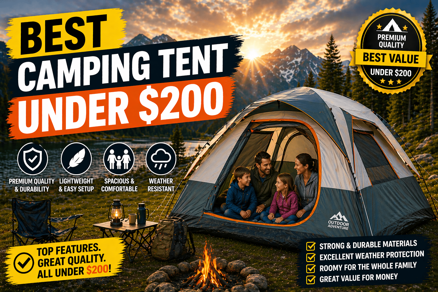 Best Camping Tent Under $200