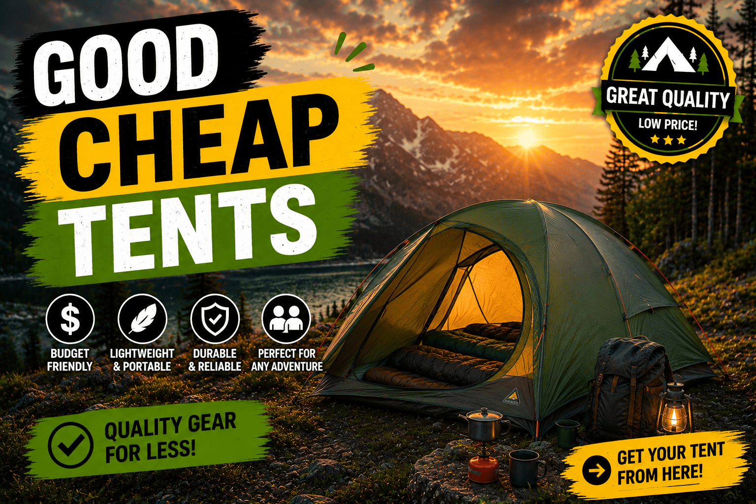 good cheap tents
