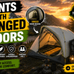 tents with hinged doors